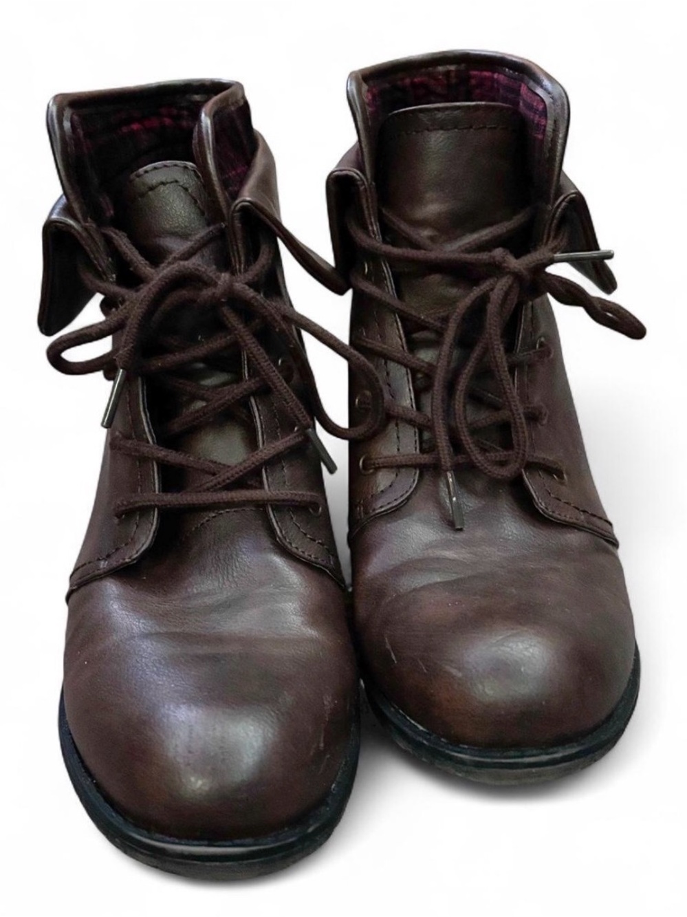 Cliffs by WHITE MOUNTAIN Dark Brown Lace-Up Combat Boots